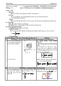 Giáo án môn Giải tích lớp 12 - Tiết 57 - Bài 3: Ứng dụng của tích phân trong hình học