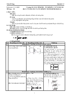 Giáo án môn Giải tích lớp 12 - Tiết 58 - Bài 3: Ứng dụng của tích phân trong hình học