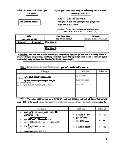 Kỳ thi giải toán trên máy tính cầm tay tỉnh cà mau năm học 2010-2011 lớp : 12 bổ túc thpt