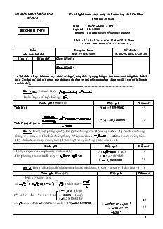 Kỳ thi giải toán trên máy tính cầm tay tỉnh cà mau năm học 2010-2011 môn : toán – lớp: 12 thời gian : 150 phút (không kể thời gian giao đề)