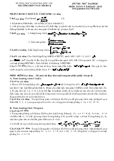 Đề 32 thi thử đại học môn toán năm 2012 - 2013 thời gian làm bài: 180 phút