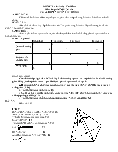 Giáo án Kiểm tra 45 phút (12 cơ bản)