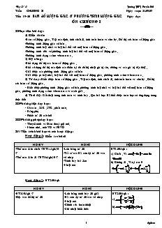 Giáo án lớp 11 môn Đại số - Bài 2: Ôn chương I