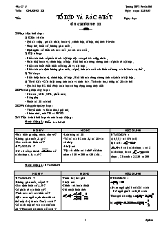 Giáo án lớp 11 môn Đại số - Bài 2: Ôn chương II