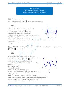 Giáo án lớp 12 môn Giải tích - Một số phép biến đổi đồ thị