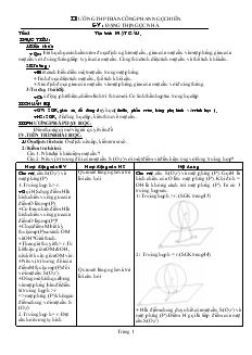 Giáo án lớp 12 môn Hình học - Tiết: 2: Mặt cầu