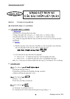 Giáo án lớp 12 môn Toán - Bài 1: Tính đơn điệu của hàm số