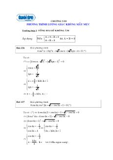 Giáo án lớp 12 môn Toán - Chương VIII: Phương trình lượng giác không mẫu mực