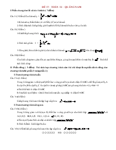Giáo án lớp 12 môn Toán - Đề 17 thời gian làm bài 150 phút