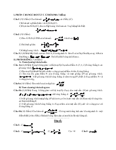 Giáo án lớp 12 môn Toán - Đề kiểm tra số 41