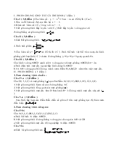 Giáo án lớp 12 môn Toán - Đề kiểm tra số 51