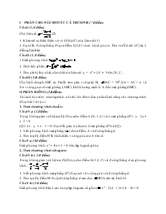 Giáo án lớp 12 môn Toán - Đề kiểm tra số 94