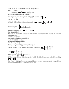 Giáo án lớp 12 môn Toán - Đề số 16