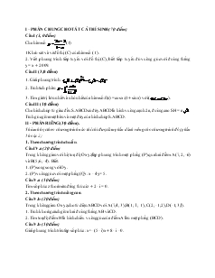 Giáo án lớp 12 môn Toán - Đề số 25