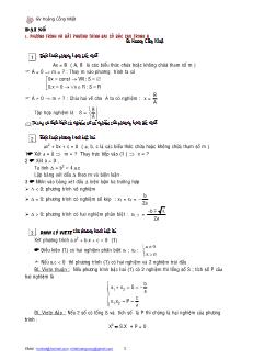 Giáo án lớp 12 môn Toán - Phương trình và bất phương trình đại số bậc cao trong r