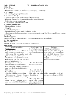 Giáo án lớp 12 môn Toán - Tiết 1: Các khái niệm về khối đa diện