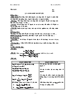 Giáo án lớp 12 môn Toán - Tiết 31, 32 - Bài 2: Logarit (bài tập)