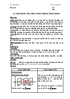 Giáo án lớp 12 môn Toán - Tiết 61, 62 - Bài 3: Ứng dụng của tích phân trong hình học