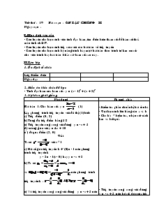 Giáo án lớp 12 môn Toán - Tiết thứ : 19 bài soạn : Ôn tập chương II