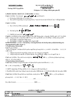 Kỳ thi thử tốt nghiệp lớp 12 Năm học 2012-2013 Môn thi: Toán Thời gian: 150 phút (Không kể thời gian giao đề)