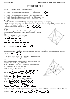 Tài Liệu Ôn thi tốt nghiệp 2012 – Phần hình học