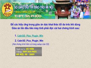 Bài giảng Hình học 11: Hai đường thẳng song song và hai đường thẳng chéo nhau