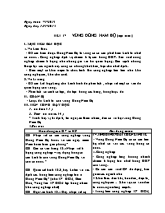 Bài giảng môn học Địa lý lớp 9 - Tiết 37: Vùng đông nam bộ (tiếp theo)