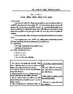 Bài giảng môn học Địa lý lớp 9 - Tiết 39 - Bài 35: Vùng đồng bằng sông Cửu Long (Tiết 1)