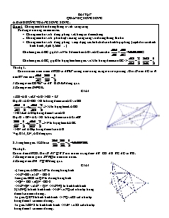 Bài giảng môn học Hình học lớp 11 - Bài tập quan hệ song song