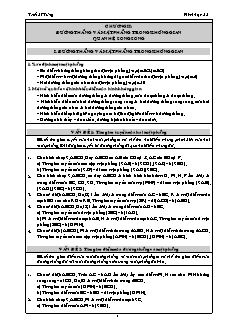 Bài giảng môn học Hình học lớp 11 - Chương II: Đường thẳng và mặt phẳng trong không gian quan hệ song song