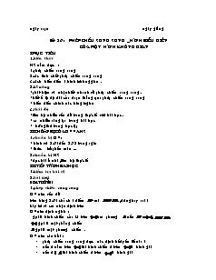 Bài giảng môn học Hình học lớp 11 - Tiết 26 : Phép chếu song song - hình biểu diễn của một hình không gian