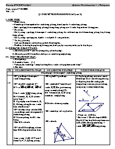 Bài giảng môn học Hình học lớp 11 - Tiết 33 - Bài 1: Vectơ trong không gian (tiết 2)