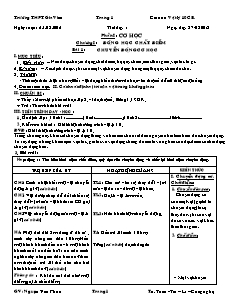 Bài giảng môn học Vật lý lớp 10 - Bài 1 : Chuyển động cơ học (Tiết 2)