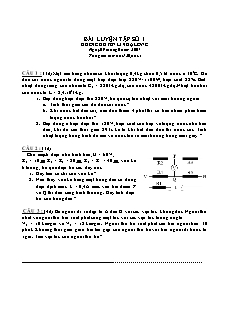 Bài giảng môn học Vật lý lớp 10 - Bài luyện tập số 1 thời gian làm bài 120 phút
