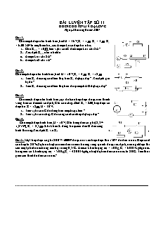 Bài giảng môn học Vật lý lớp 10 - Bài luyện tập số 11