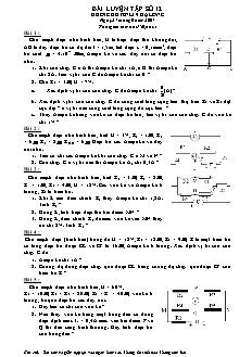 Bài giảng môn học Vật lý lớp 10 - Bài luyện tập số 12 thời gian làm bài 150 phút