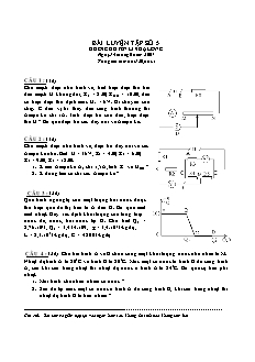 Bài giảng môn học Vật lý lớp 10 - Bài luyện tập số 5 thời gian làm bài 120 phút