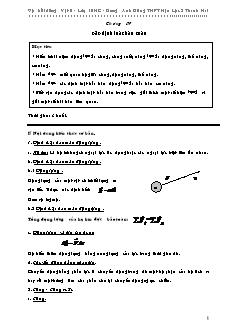 Bài giảng môn học Vật lý lớp 10 - Chương IV: Các định luật bảo toàn (Tiếp theo)