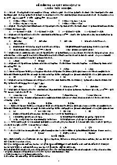 Bài giảng môn học Vật lý lớp 10 - Đề kiểm tra 45 phút (tiếp theo)