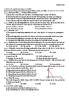 Bài giảng môn học Vật lý lớp 10 - Đề thi học kì 1