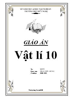 Bài giảng môn học Vật lý lớp 10 - Tiết 1: Chuyển động cơ (Tiếp theo)