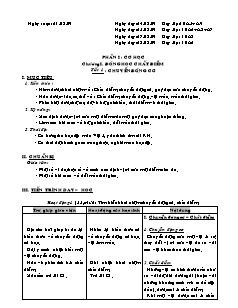 Bài giảng môn học Vật lý lớp 10 - Tiết 1 : Chuyển động cơ (Tiết 3)