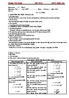 Bài giảng môn học Vật lý lớp 10 - Tiết 12: Bài tập (Tiếp)