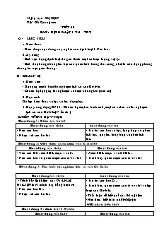 Bài giảng môn học Vật lý lớp 10 - Tiết 20: Định luật 1 Niu Tơn