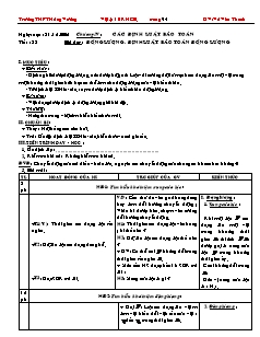 Bài giảng môn học Vật lý lớp 10 - Tiết 38: Động lượng. Định luật bảo toàn động lượng