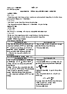 Bài giảng môn học Vật lý lớp 10 - Tiết 67: Phương trình Cla-Pê-rôn-men Đêlê Ép