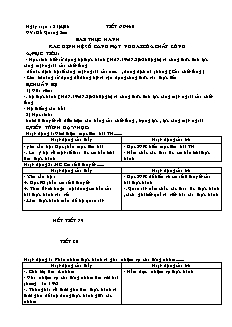 Bài giảng môn học Vật lý lớp 10 - Tiết 79, 80: Thực hành xác định hệ số căng mặt ngoài của chất lỏng