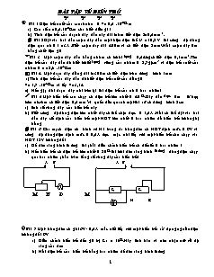 Bài giảng môn học Vật lý lớp 9 - Bài tập về biến trở