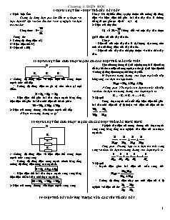 Bài giảng môn học Vật lý lớp 9 - Chương I: Điện học (tiếp)