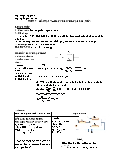Bài giảng môn học Vật lý lớp 9 - Tiết 7: Bài tập vận dụng định luật ôm (tiếp)